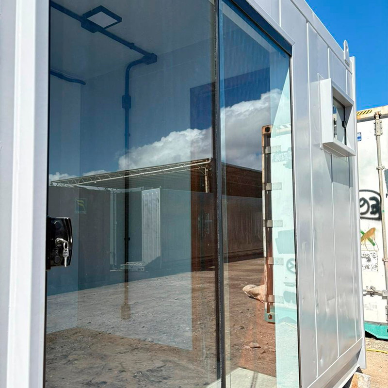 Interior de kitnet modular contemporaneo