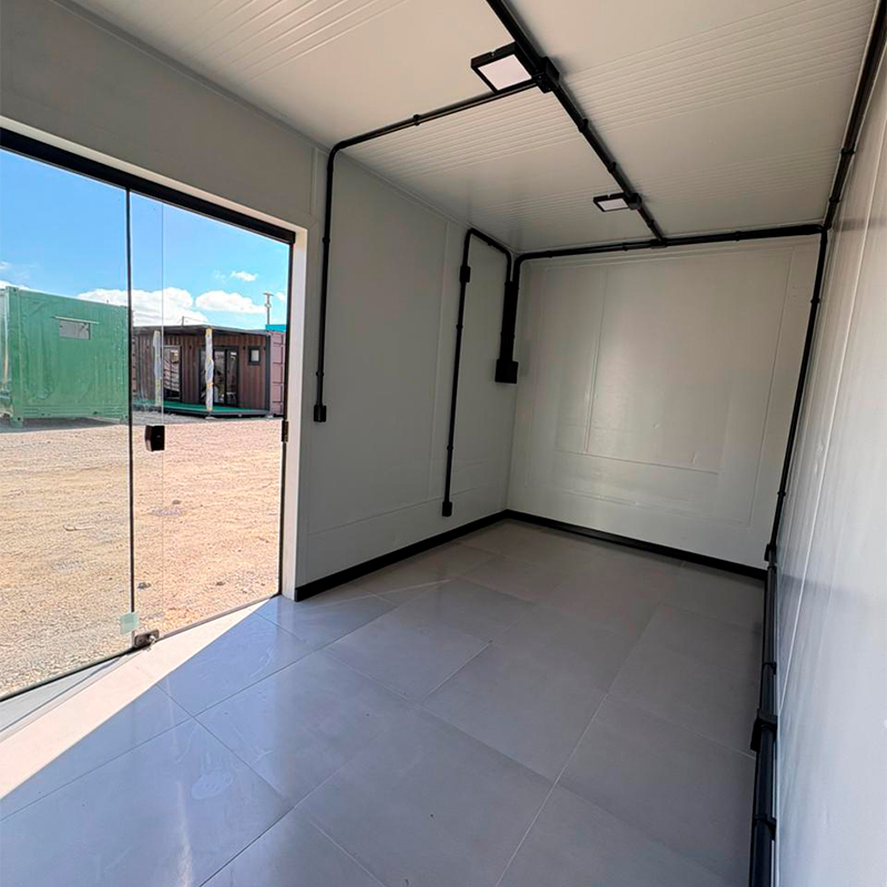 Living integrado de kitnet modular